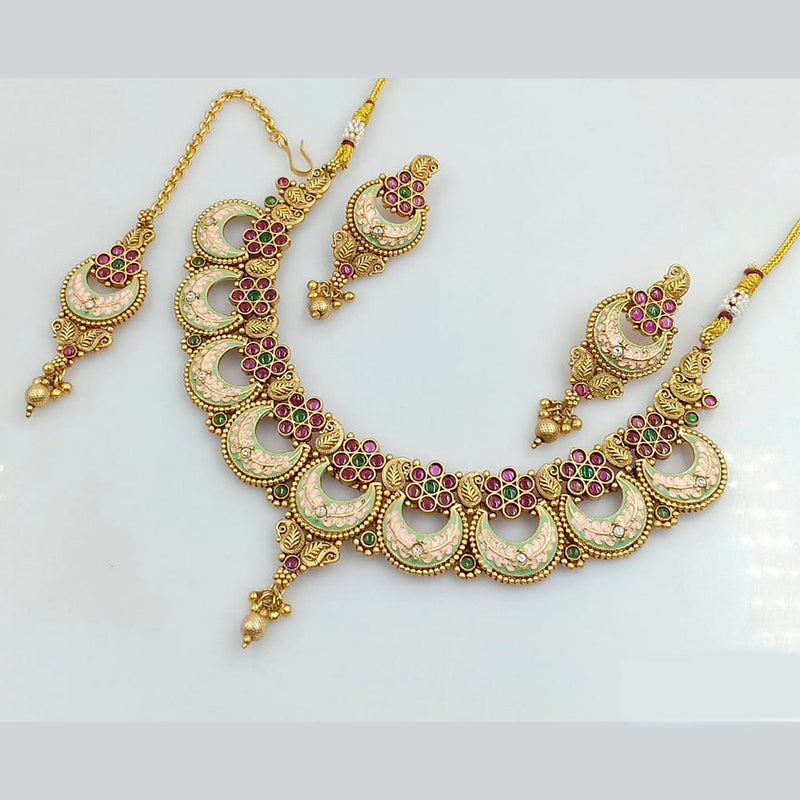 Rani Sati Jewels Gold Plated Necklace Set