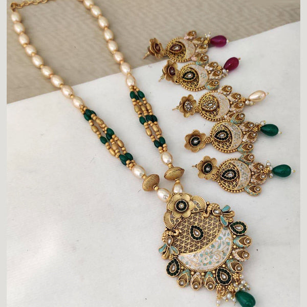 Rani Sati Jewels Gold Plated Necklace Set