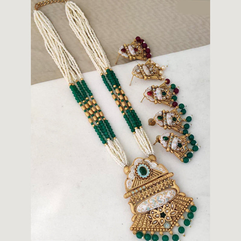 Rani Sati Jewels Gold Plated Necklace Set