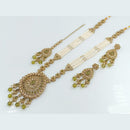 Rani Sati Jewels Gold Plated Crystal Stone Long Necklace Set