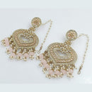Rani Sati Jewels Gold Plated Crystal Stone Dangler Earrings