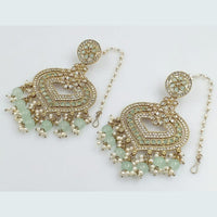 Rani Sati Jewels Gold Plated Crystal Stone Dangler Earrings