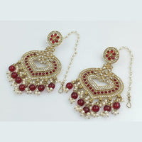 Rani Sati Jewels Gold Plated Crystal Stone Dangler Earrings