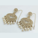 Rani Sati Jewels Gold Plated Crystal Stone Dangler Earrings