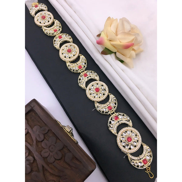 Shree Jai Sai Art Gold Plated Kundan Sheeshphool