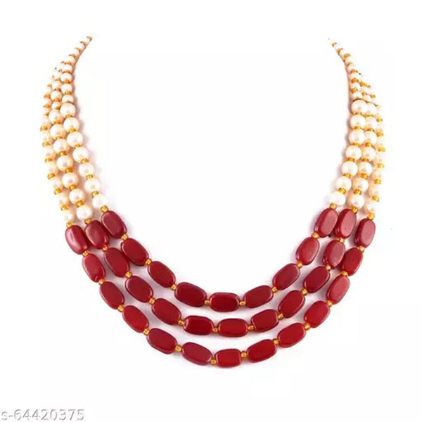 Shree Jai Sai Art Gold Plated Beads Necklace Set