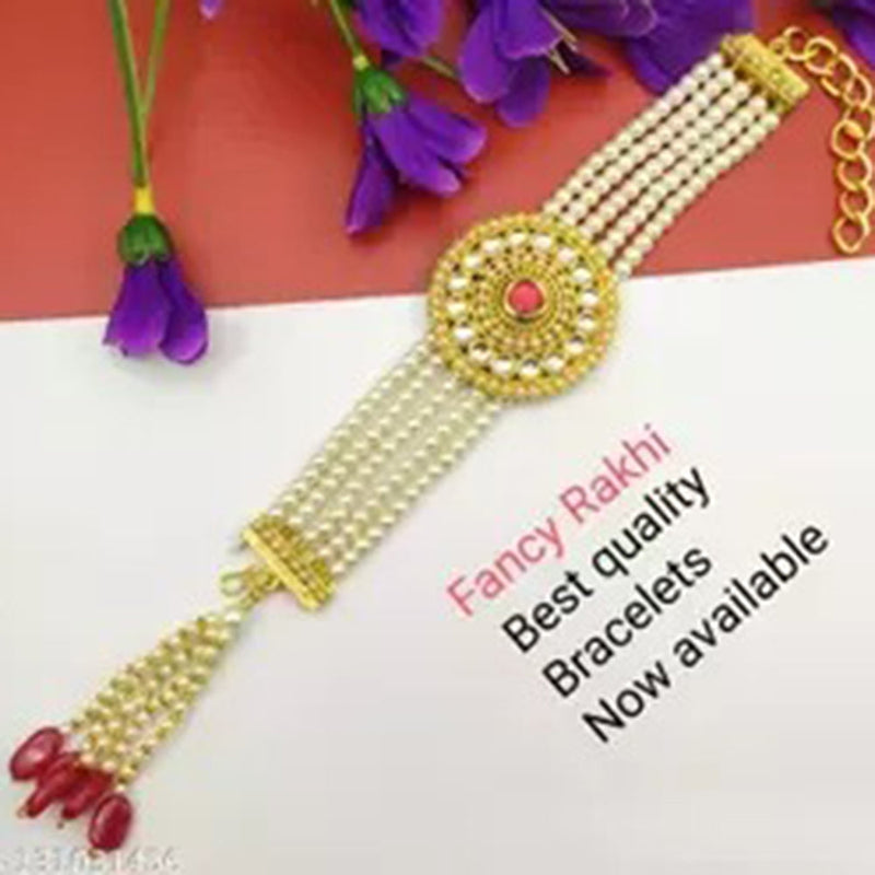 Shree Jai Sai Art Gold Plated Bracelet