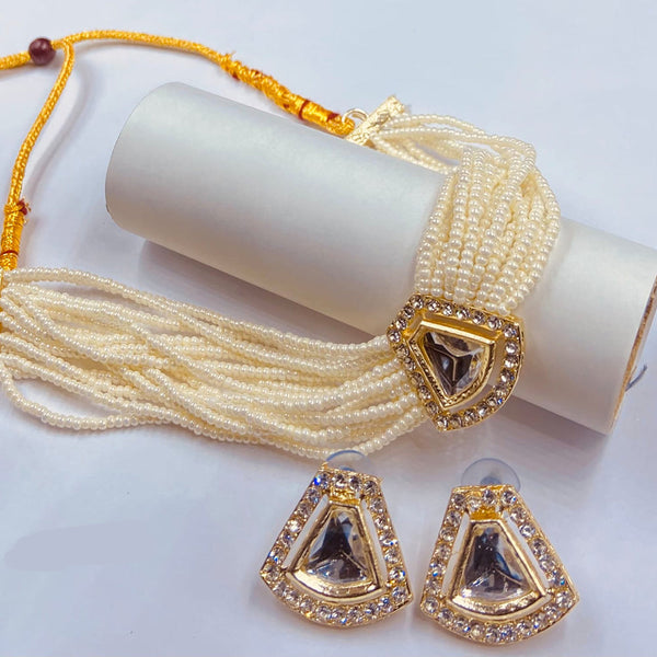 Naitika Arts Gold Plated Crystal Stone Necklace Set