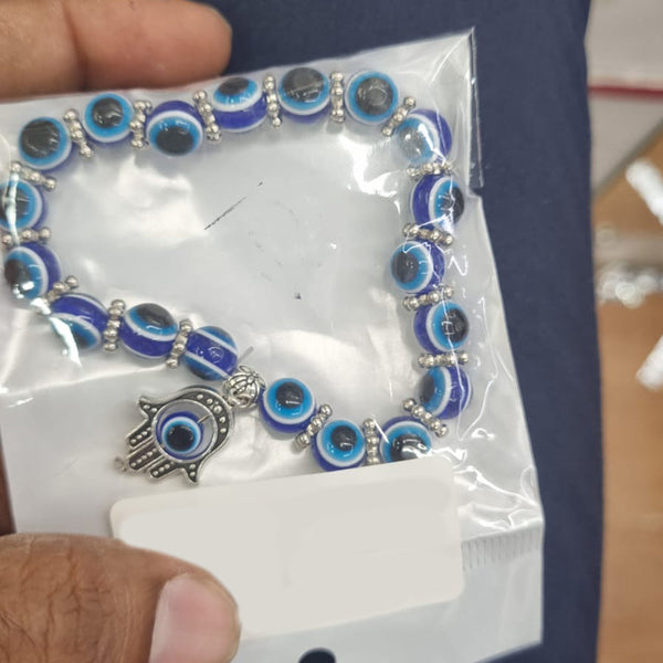 Naitika Arts Oxidised Plated Evil Eye Bracelet