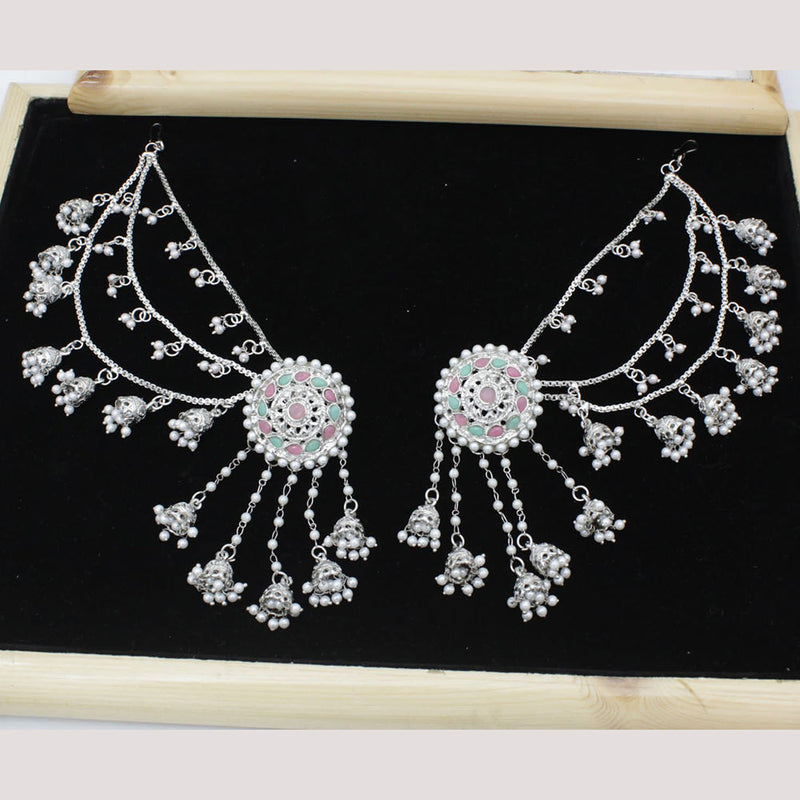 Shree Chamunda Jewellers Silver Plated Kanchain Earrings