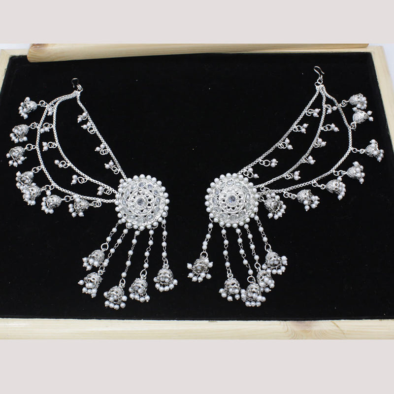 Shree Chamunda Jewellers Silver Plated Kanchain Earrings