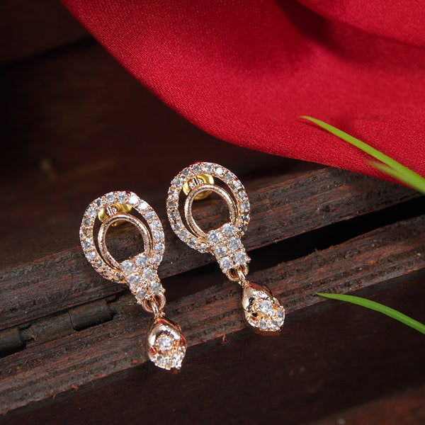 Gargish Fashion Gold Plated Austrian Stone Dangler Earrings