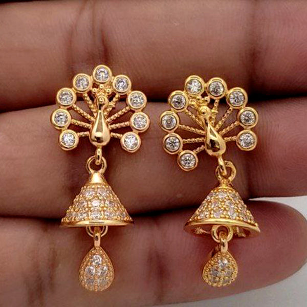 Aamrapali Gold Plated AD Dangler Jhumki