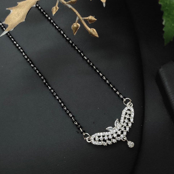 Aamrapali Silver Plated AD Mangalsutra