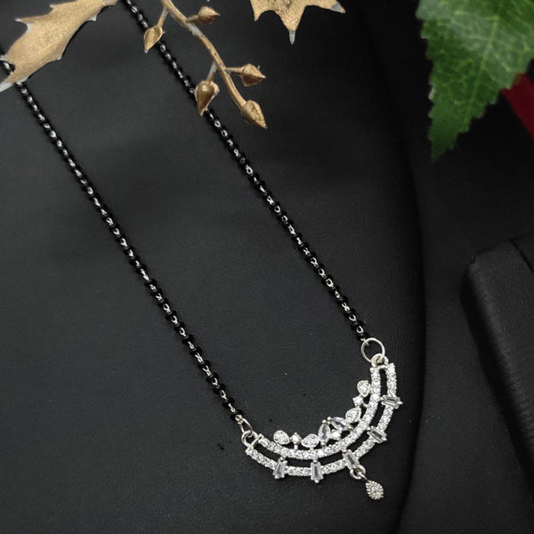 Aamrapali Silver Plated AD Mangalsutra