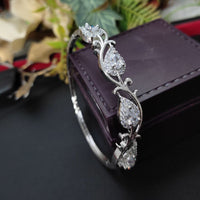 Aamrapali Silver Plated AD Openable Bangles Set