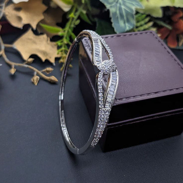 Aamrapali Silver Plated AD Bangle