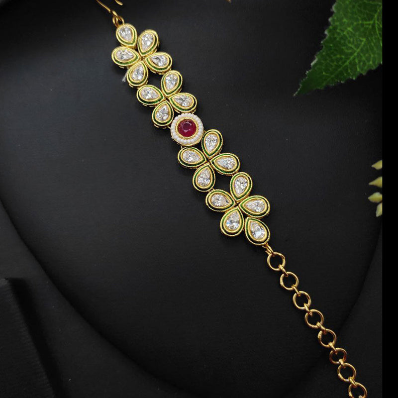 Aamrapali Gold Plated Crystal Stone Bracelet