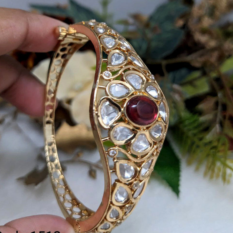 Aamrapali Gold Plated Kundan Openable Bangle