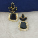 Marudhar Creations Gold Plated Matte Finish Dangler Earrings