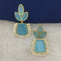 Marudhar Creations Gold Plated Matte Finish Dangler Earrings