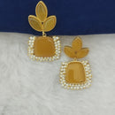 Marudhar Creations Gold Plated Matte Finish Dangler Earrings