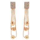 The99Jewel Austrian Stone Gold Plated Dangler Earrings - 1301151