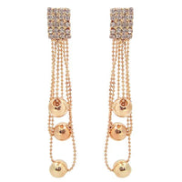 The99Jewel Austrian Stone Gold Plated Dangler Earrings - 1301151