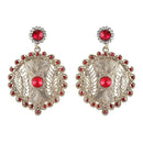 Tip Top Fashions Gold Plated Austrian Stone Dangler Earrings - 1301412