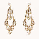 Urthn Austrian Stone Gold Plated Dangler Earrings - 1301628