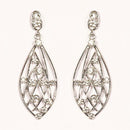 Urthn Austrian Stone Silver Plated  Dangler Earrings - 1301631