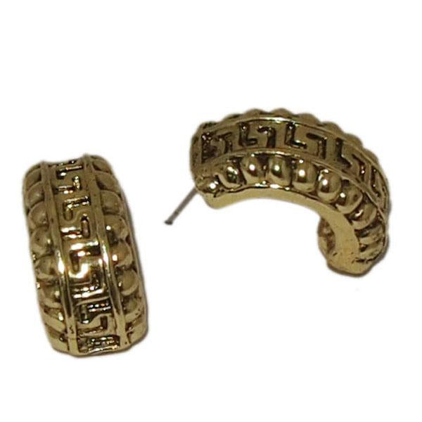 Tip Top Fashions Antique Gold Plated Studs Earrings - 1302812