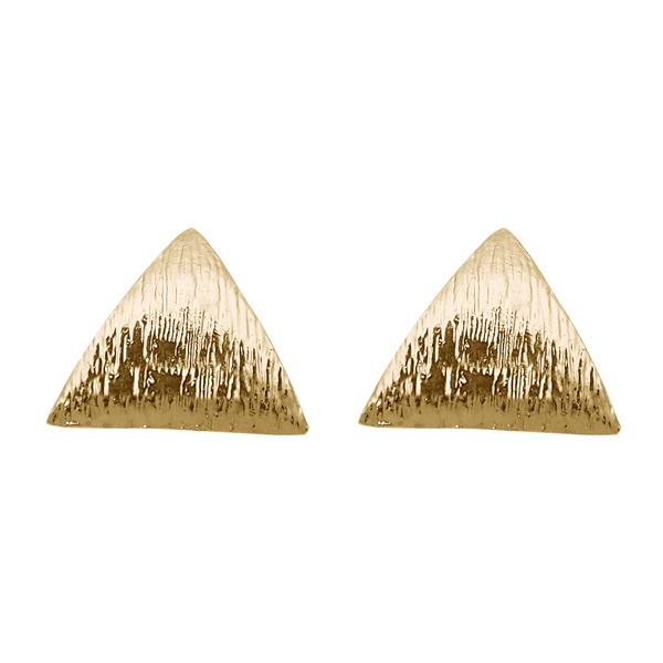 Tip Top Fashions Antique Gold Plated Stud Earrings - 1302822