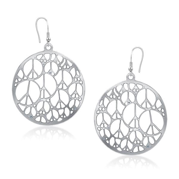 Kriaa Silver Plated Dangler Earrings