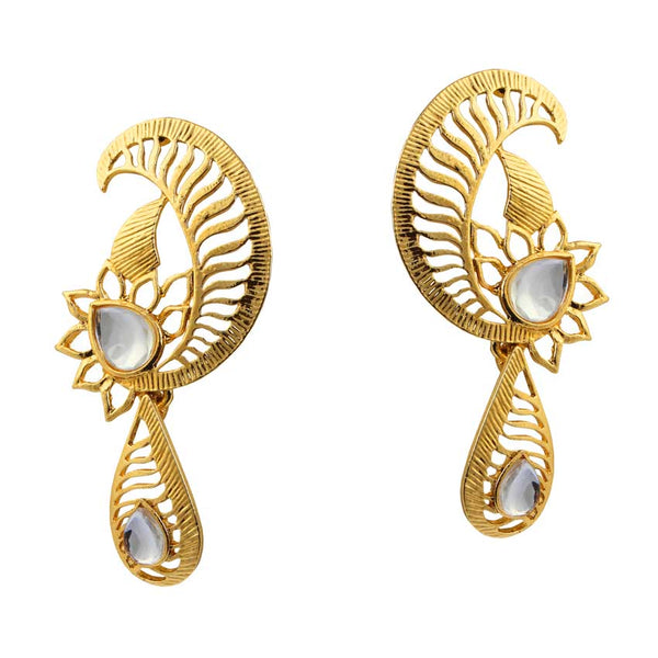 Amina Creation Gold Plated Dangler Earrings