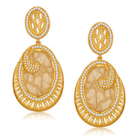 Amina Creation Gold Plated Dangler Earrings