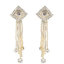 Tip Top Fashions Austrian Stone Gold Plated Dangler Earrings - 1306101