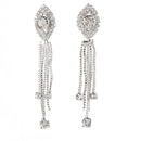 Eugenia Austrian Stone Rhodium Plated Dangler Earrings