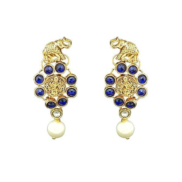 Kriaa Elephant Design Gold Plated Pack Of 6 Dangler Earrings