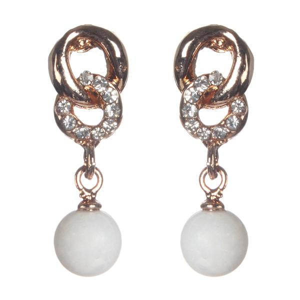 Urbana Austrian Stone Gold Plated Dangler Earrings - 1306843