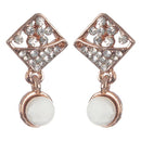 Urbana White Austrian Stone Gold Plated Earrings - 1306859