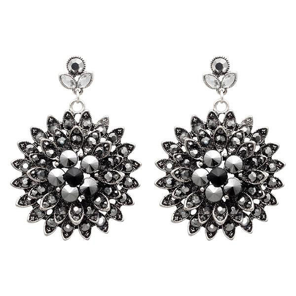 Yoona Marcasite Stone Dangler Earrings - 1307748A