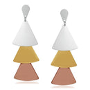 Urthn Two Tone Plated Dangler Earrings - 1307933