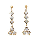 Urthn Gold Plated Austrian Stone Dangler Earrings - 1307945