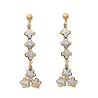 Urthn Gold Plated Austrian Stone Dangler Earrings - 1307945