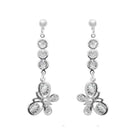 Urthn Silver Plated Austrian Stone Dangler Earrings - 1307954