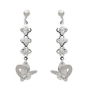 Urthn Silver Plated Austrian Stone Dangler Earrings - 1307955