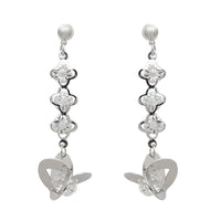 Urthn Silver Plated Austrian Stone Dangler Earrings - 1307955