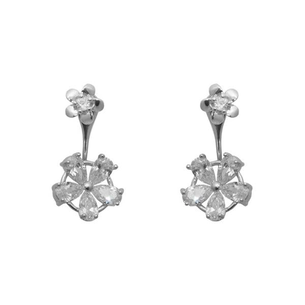 Morini Cubic Zirconia Diamond Floral Stud Earrings - 1308002