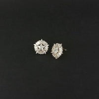 Urthn AD Stone Gold Plated Stud Earrings - 1308040C